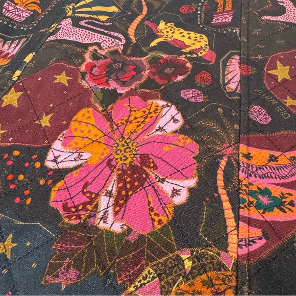 NWT Anthropologie Farm Rio Quilted Skirt, Leopard Motif, Size Small - Picture 3 of 3